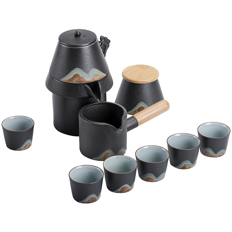 Yuanshan Automatic Tea Set Japanese Lazy Tea Maker Household Semi-or Full-automatic Kung Fu Tea Set Gift Set