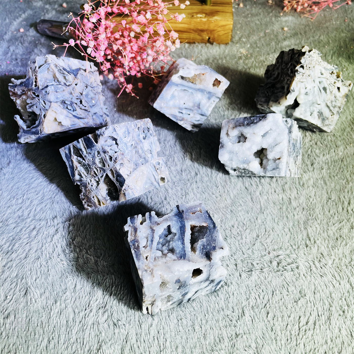 Wholesale Natural Crystal Polished Crystals Healing Stone Sphalerite Big Cube For Home Decor