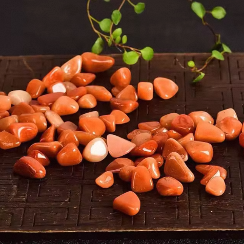 wholesale natural orange aventurine quartz gravel healing stone red aventurine crystal tumble stone for sale