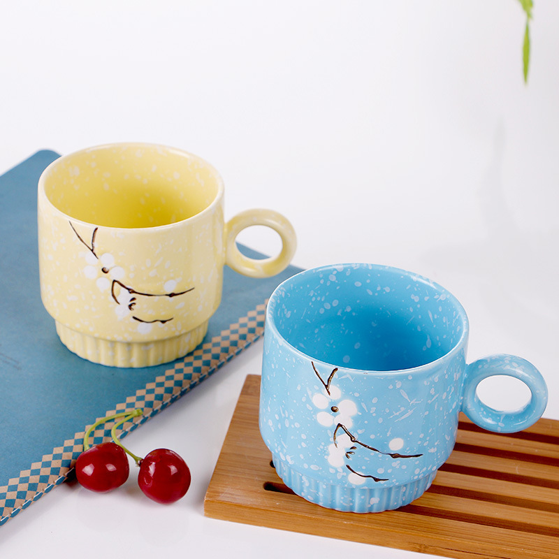 Ceramic Coffee Mug Reusable Vintage For Hot Drinks Tiki Wooden Kupa Vacuum To Go Straw Pottery Clay Mini Gift Zodiac Mugs