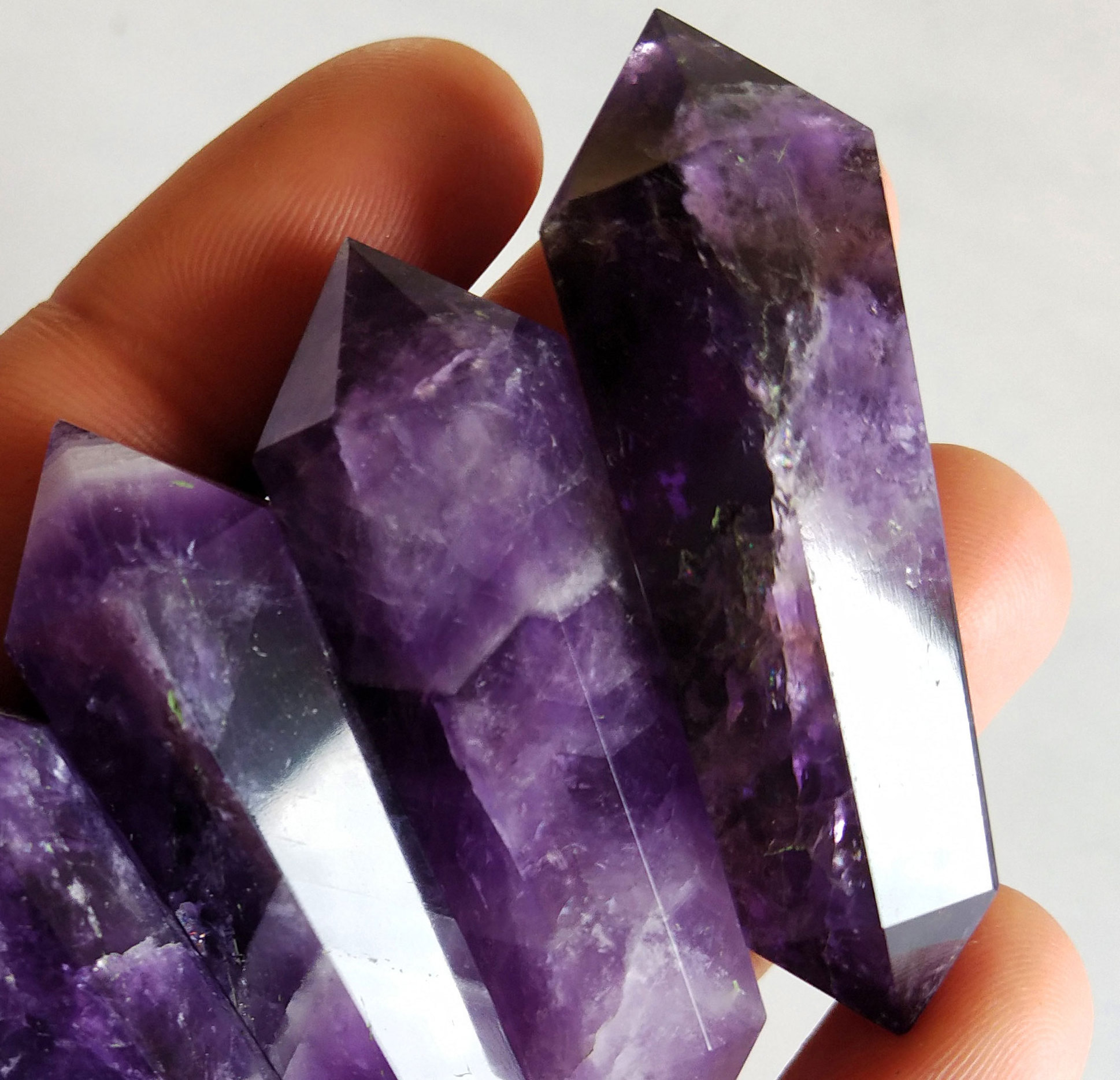 amethyst quartz price gemstone rock crystal healing double point chakra natural amethyst 925 ring quartz double point raw quartz