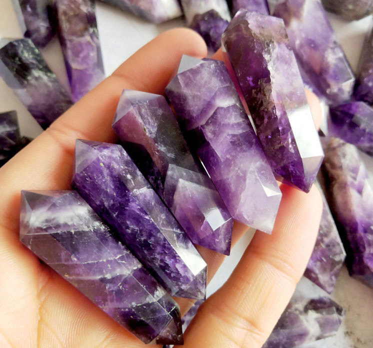 amethyst quartz price gemstone rock crystal healing double point chakra natural amethyst 925 ring quartz double point raw quartz