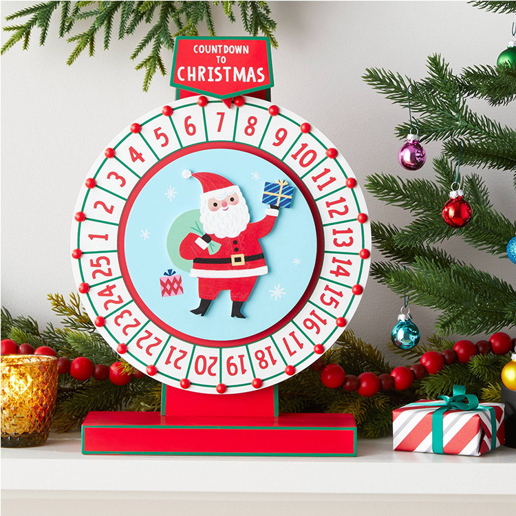 Custom Empty Christmas Advent Calendar Santa Eve Paper Cosmetic Kids Present Gift Boxes Packaging 12 Days Cardboard Advent Box