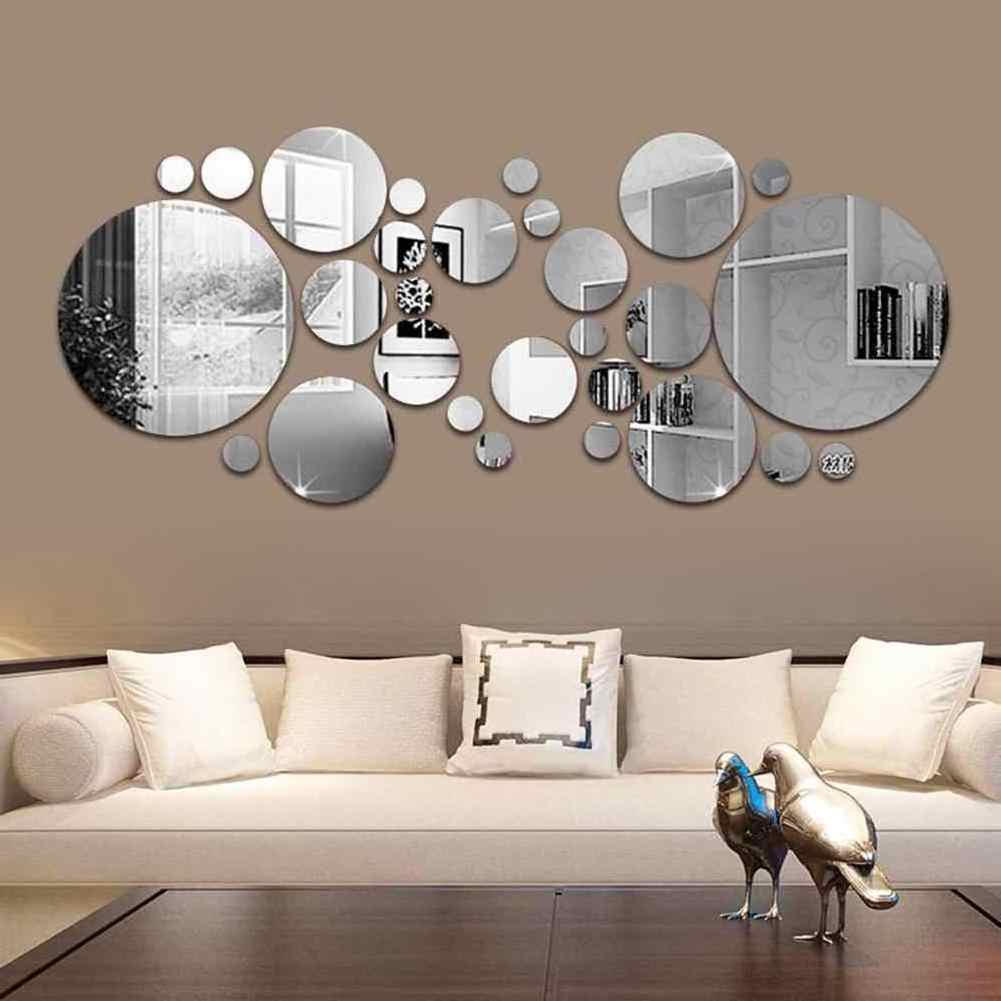 Customized Unbreakable Mirrors Wall Home Decor Modern Plastic Acrylic Mirror Wall Mirror With Wall Sticker Adhesive