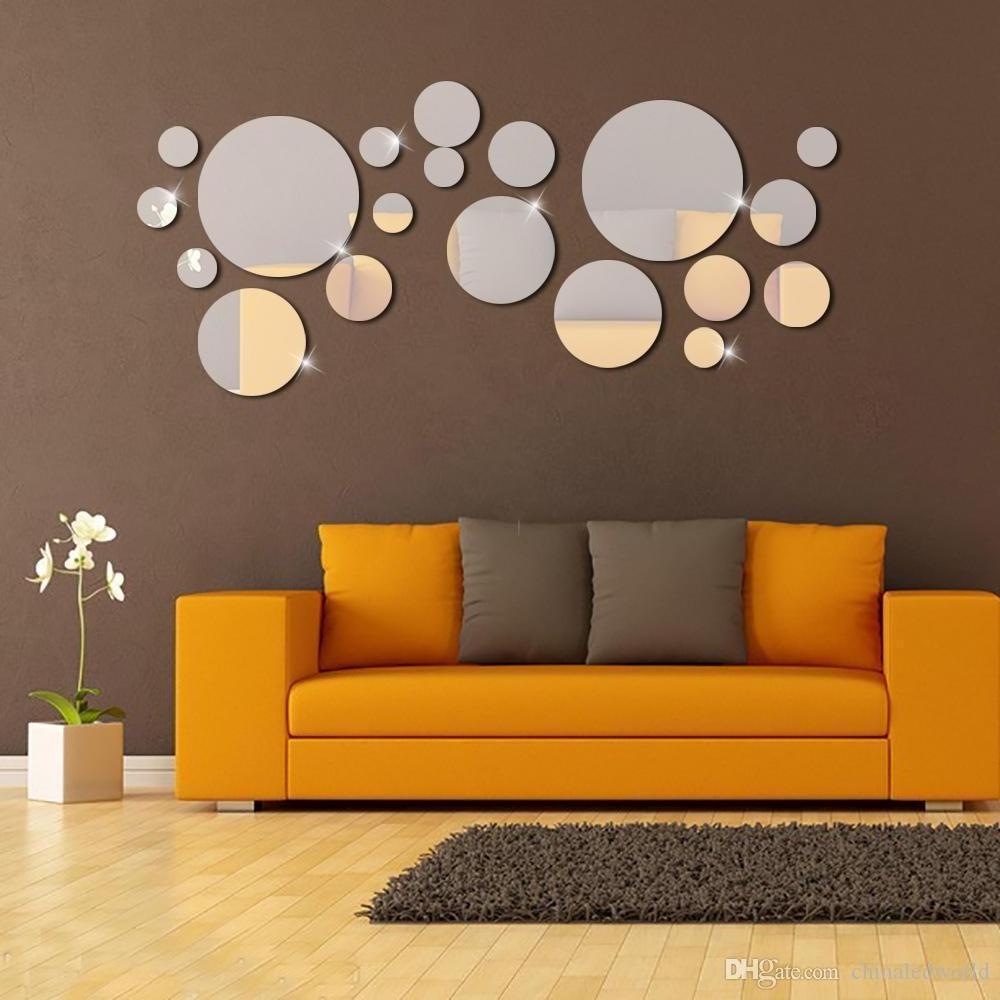 Customized Ps Mirror Sheet Designable Shape Acrylic Mirror Hexagon Mirror Sheet Wall Sticker For Home Decor