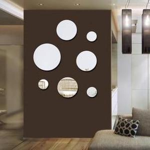 Popular Acrylic Mirror Wall Stickers DIY Wall Decor Mirror for Home Office Hotel Decor