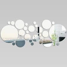 Customized Ps Mirror Sheet Designable Shape Acrylic Mirror Hexagon Mirror Sheet Wall Sticker For Home Decor