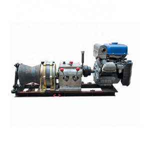 High speed Fast Pilot Wire Gas Powered Winch ,Transmission Line Cable Pulling Engine Powered Winch