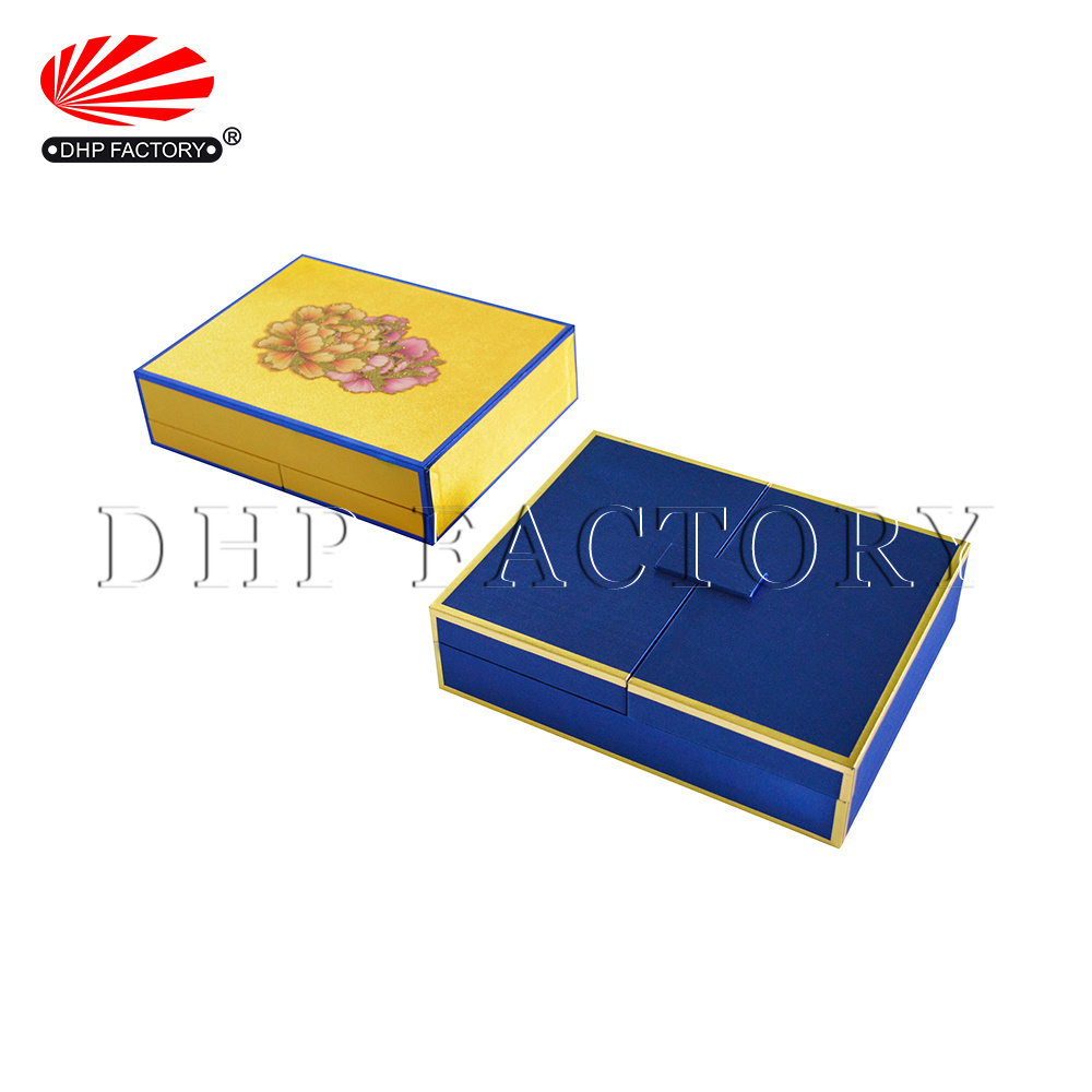 Custom Luxury Mooncake Baklava Dessert Boxes Door Gift Paper Packaging Pastry Box With Window