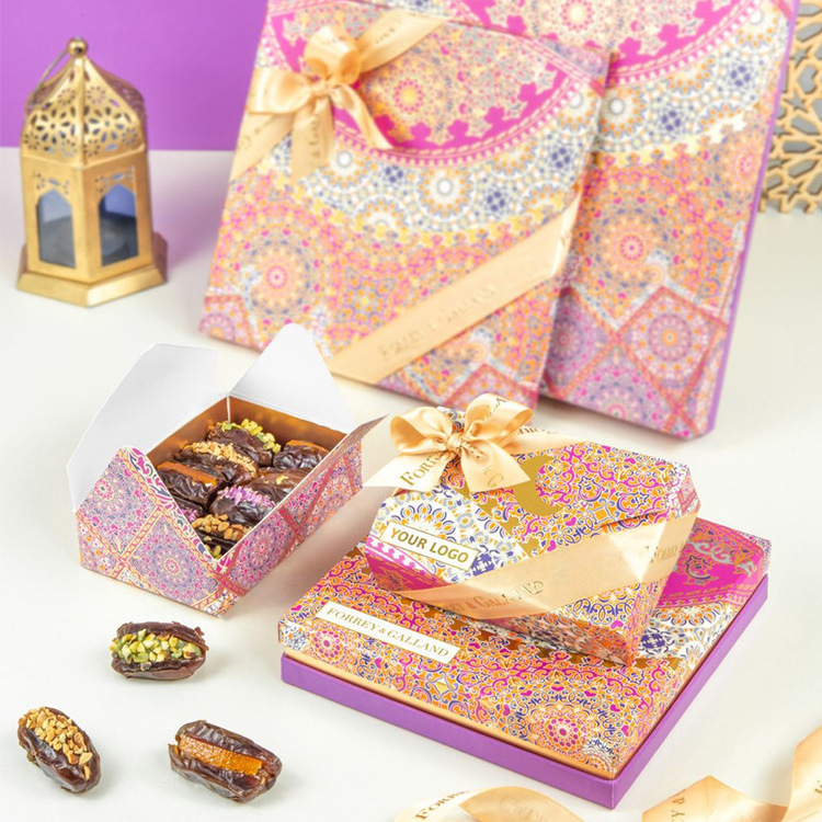 Factory Luxury Muslim Gift Set Islamic Dates Countdown Advent Calendar Gifts Box for Ramadan