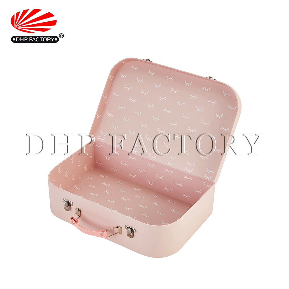 High End Household Wholesale Custom Logo Super Dolls Paper Packaging Mini Suitcase Gift Boxes For Toys