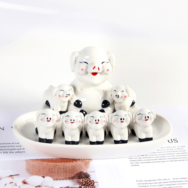 Redeco Modern Wholesale Chopstick Holder Cute Japanese Chopsticks Pillow Duck Ceramic Chopstick Rest For Kitchen Accessories