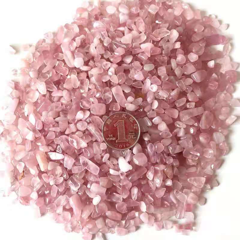 wholesale Natural Crystal Rose Quartz Various Crystal Chips Healing Stones Crystal Gravel Tumbled Stones