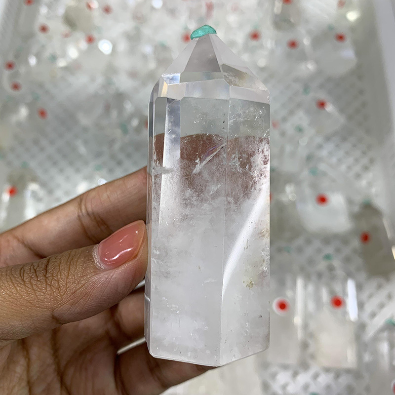 Wholesale High quality Natural Gemstone natural Healing stone Polished Clear Quartz Tower