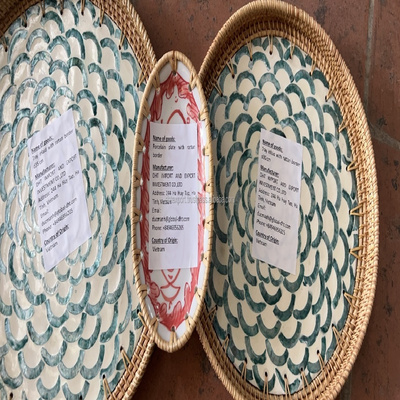 Best Price Seagrass Wall Hanging Decor Baskets Seagrass Woven Wall Plate From Vietnam Plate Round Bowl Woven For Decorative