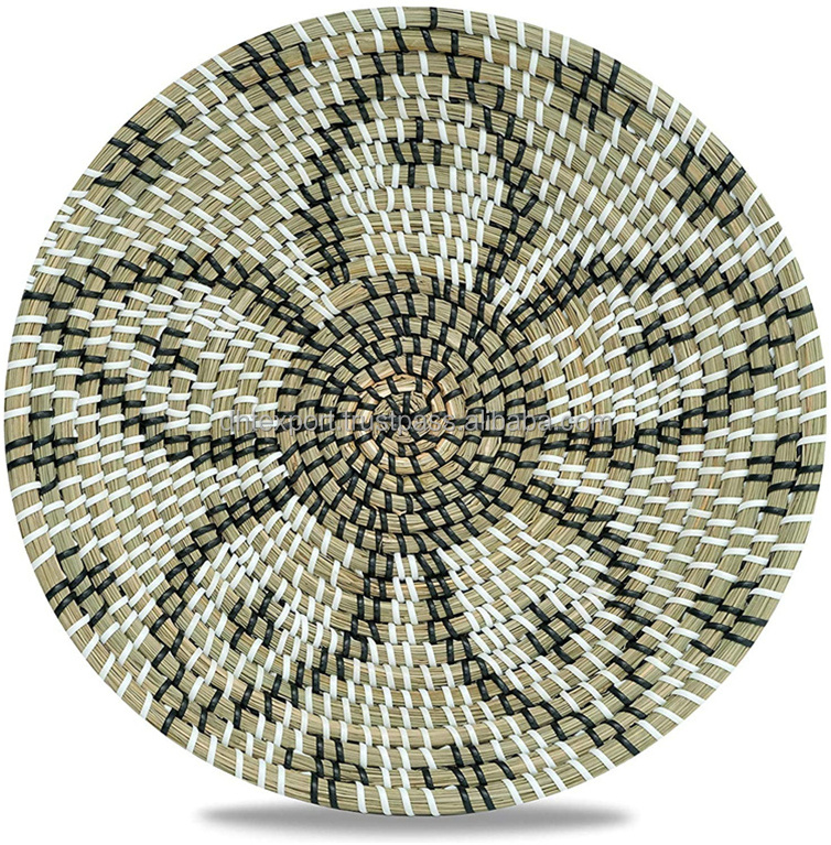 Wholesale Seagrass Wall Hanging Wall Decorative Plates Wall Decorations From Vietnam Plate Round Bowl Woven For Decorative