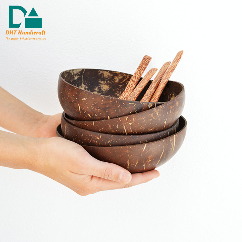 Dinnerwares Made From Coconut Shell Coastal Tropical Design Coconut Shell Bowl Made From Coco Shells