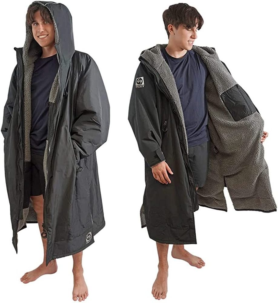 Home textile china Swim Hood Warm Oversized quick dry Coat Waterproof Changing change Robe Windproof Surf Poncho swim parka