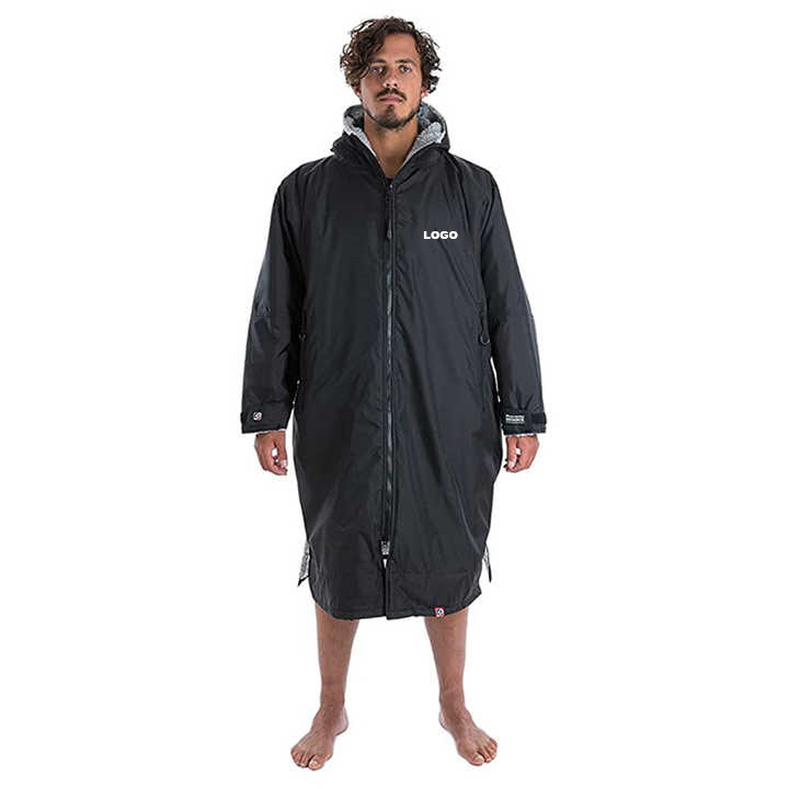 Original factory Swim Hood Warm Oversized Coat Waterproof Quick dry Changing change Robe Windproof Surf Poncho swim parka