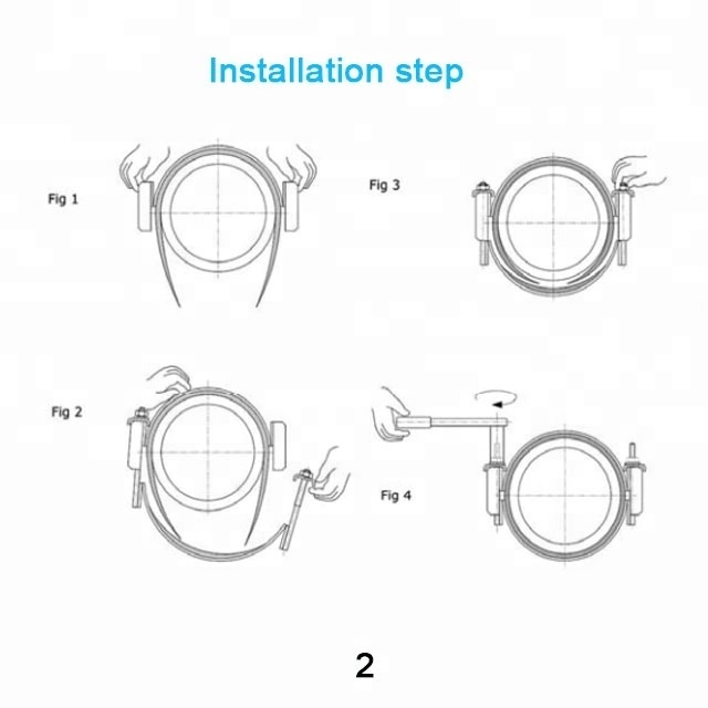 Single band stainless steel repair clamp