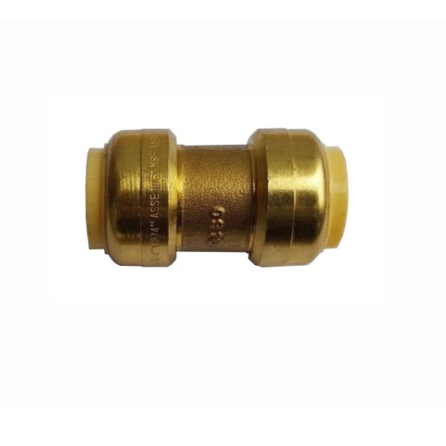 pipe fitting accessories straight coupling brass sharkbites