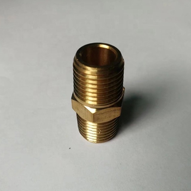 brass double male threaded fitting gas hose fittings