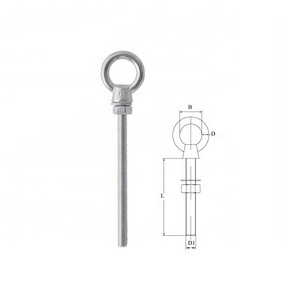 stainless steel eye bolt with nut and washer unc thread