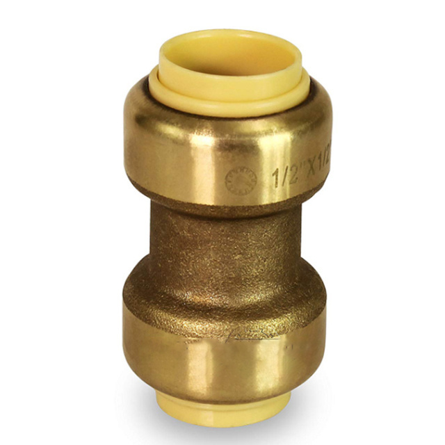 pipe fitting accessories straight coupling brass sharkbites