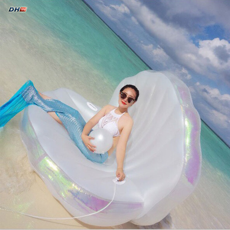 hot selling portable clam shell inflatable pool float