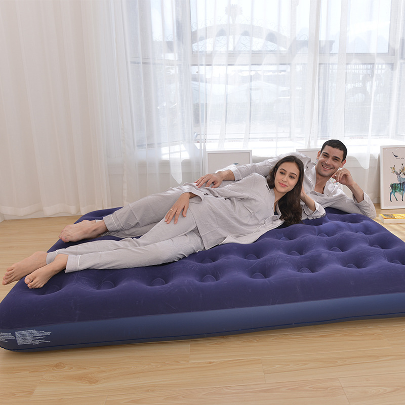 Portable Home Furniture Flocked Pvc AirBed Inflatable air bed Mattress