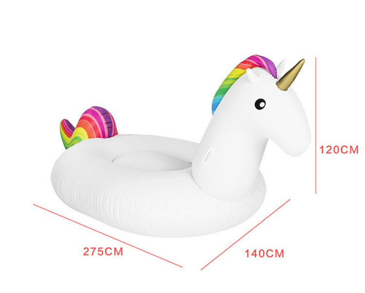 wholesale cheap price party games water beach giant inflatable water float rider big unicorn pool float summer floating unicorn