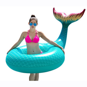 Large Pvc Pool Float Life Float Ring Inflatable Seat Swimming Ring