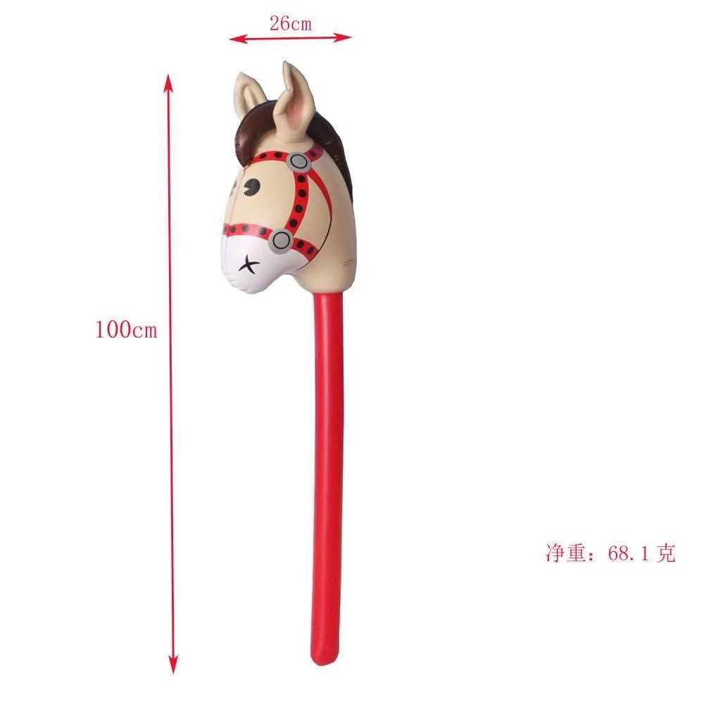 children Inflatable horsehead stick toy for kids