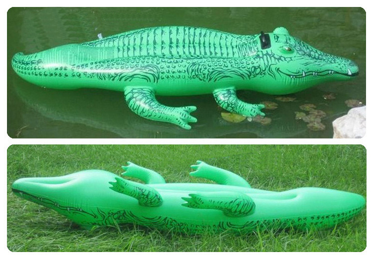 1 moq intex 168cm inflatable animal float ride on swimming pool toy for kids crocodile floating animal