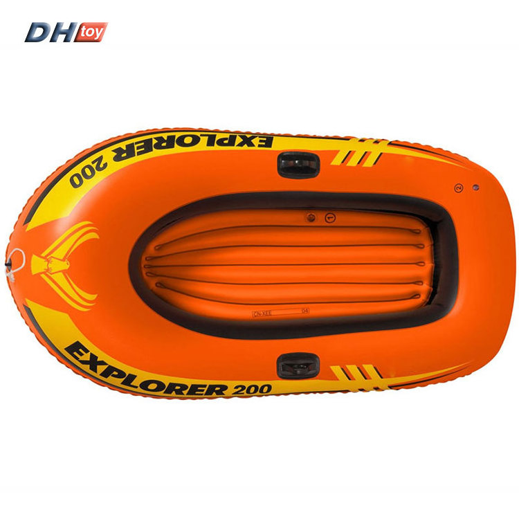 Portable inflatable fishing boat