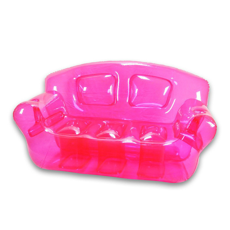 Thicken Pvc Transparent Internet stars inflatable  sofa