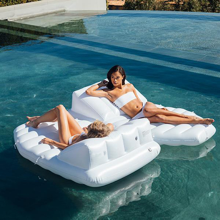 OEM PVC water pool float inflatable swimming lounge chair