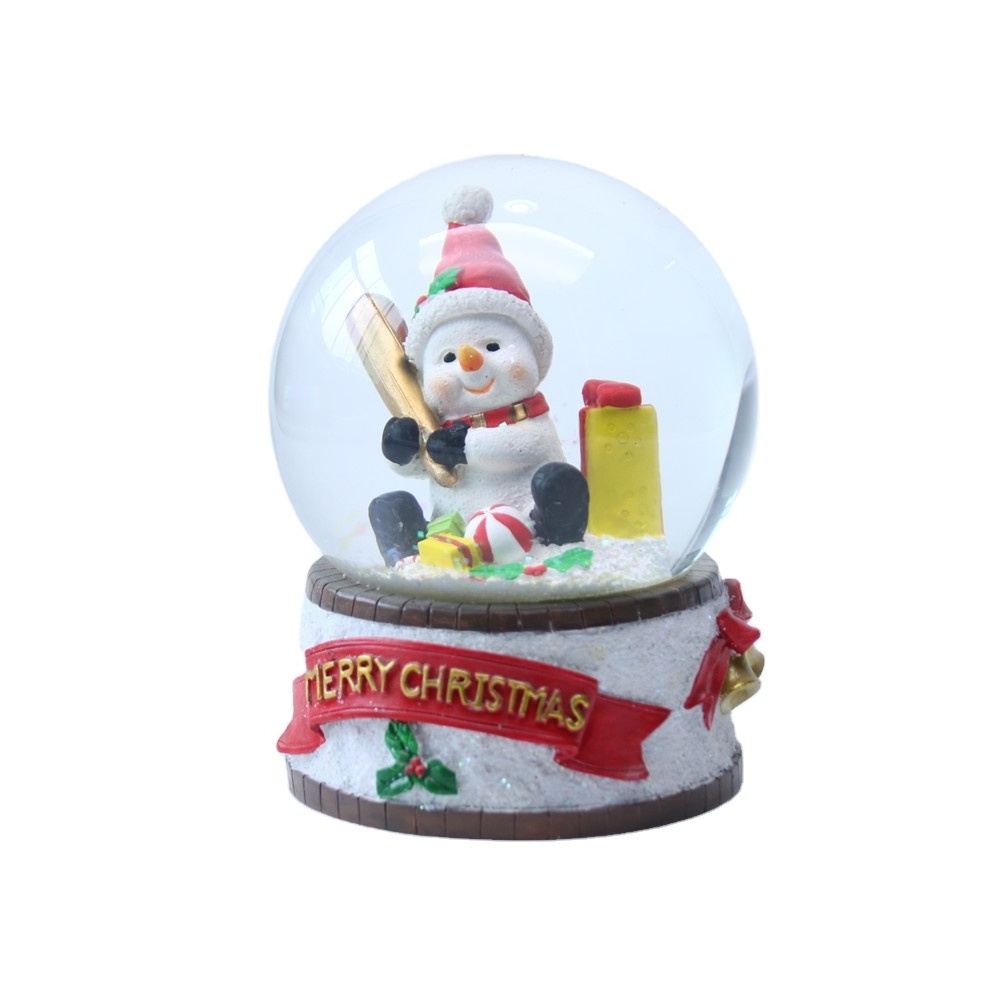 Christmas Gifts Resin Snowglobe Custom Glass Music Snowball Water Ball