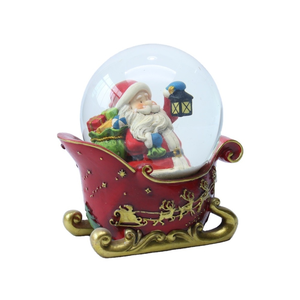 Christmas Gifts Resin Snowglobe Custom Glass Music Snowball Water Ball