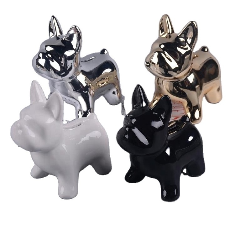 Customized Ceramic Dog Coin Banks,dog Piggy Bank,dog Money Box with Logo