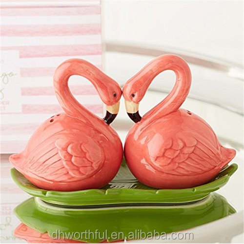 Most popular flamingo ceramic salt and pepper shakers