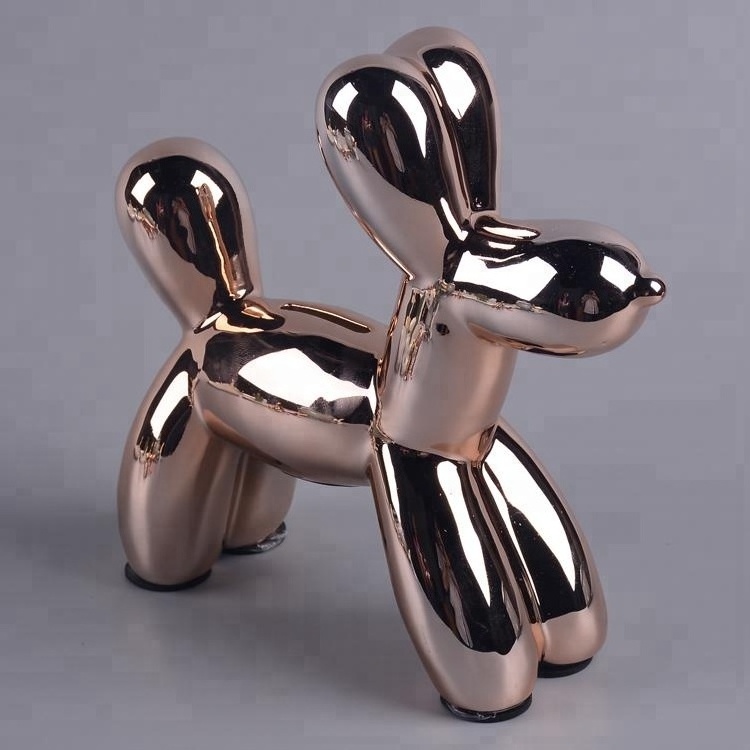 Ceramic balloon dog decoration animal shaped,new design home decoration