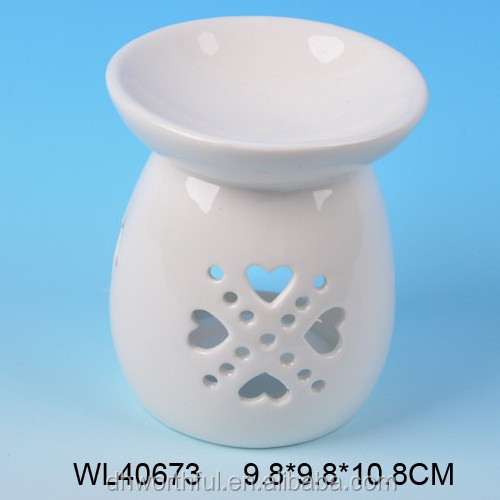 Modern Design Fragrance Ceramic Oil Burner Wax Melt Warmer Tealight Candle Holder For Decoration