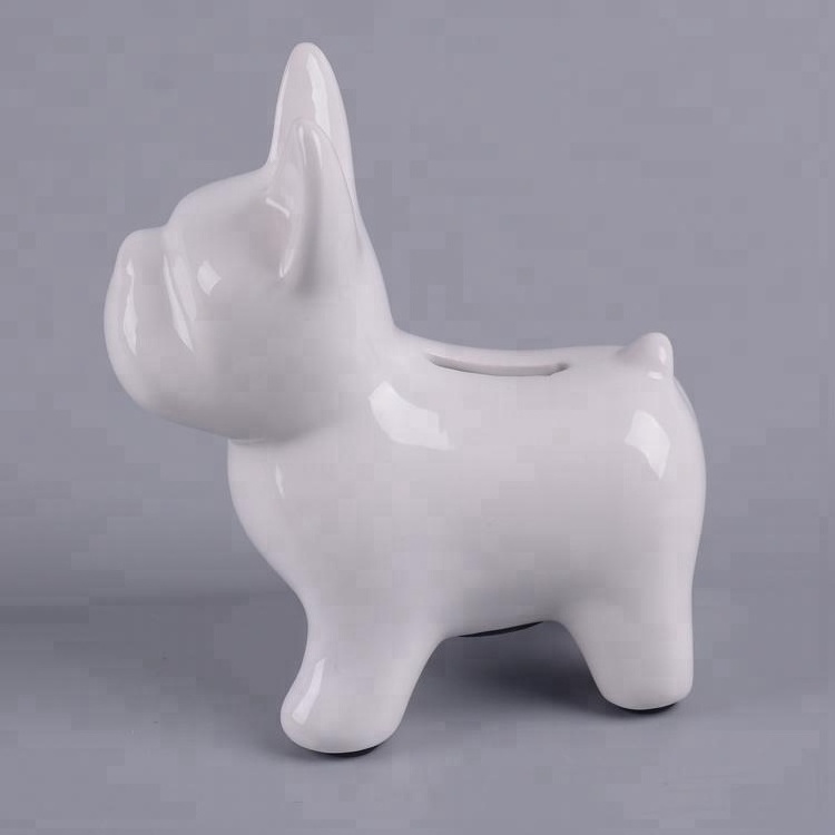 Customized Ceramic Dog Coin Banks,dog Piggy Bank,dog Money Box with Logo