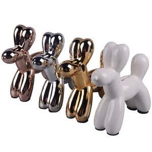 Ceramic balloon dog decoration animal shaped,new design home decoration