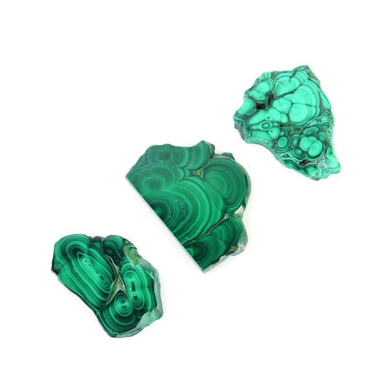 Wholesale Polished Malachite Slices - Natural Green Polished Malachite Crystal Slice