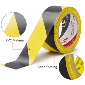 Lane Warning Tape Cable Caution Warning Security Tape Hazard Warning Floor PVC Rubber Waterproof Adhesive Tape