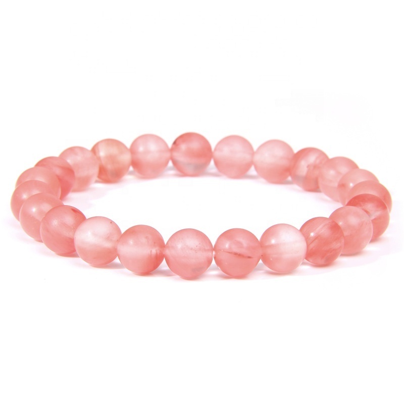 Wholesale Natural Stone Quartz Crystal Beads Bracelets 8mm 10mm  Gemstone bracelets for gift