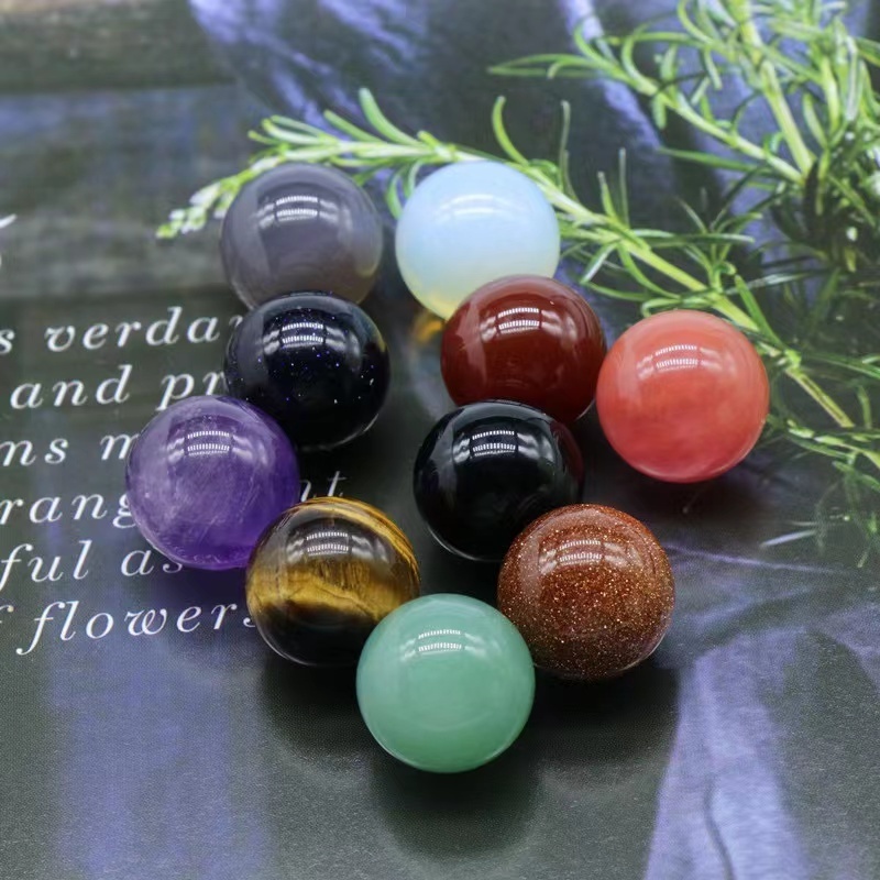 Wholesale 16mm Crystal sphere High quality natural healing stone crystal ball for home decoration semi precious stone