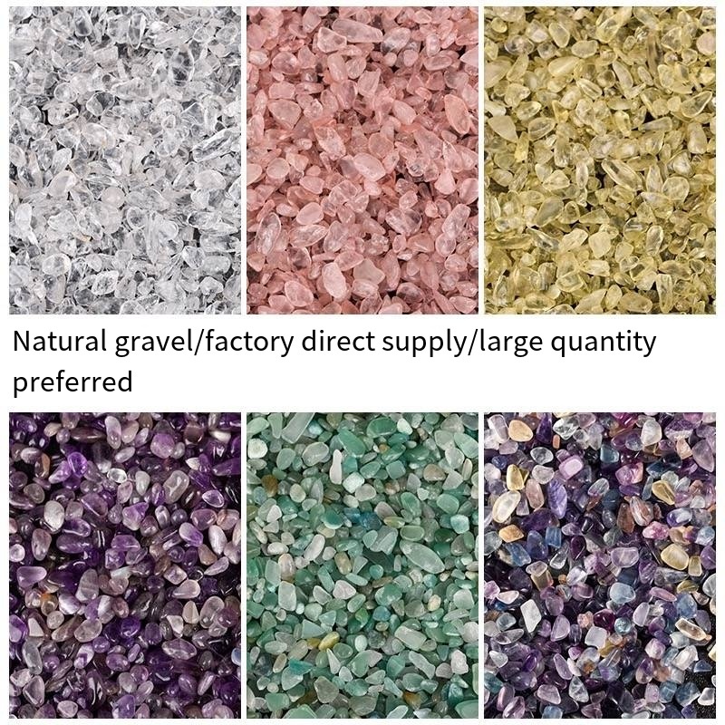 wholesale Garden Clastic Rock Natural Labradorite Crystals Healing Stone Tumbled Stones Bulk Crystal Chips Crushed Crystal Grave